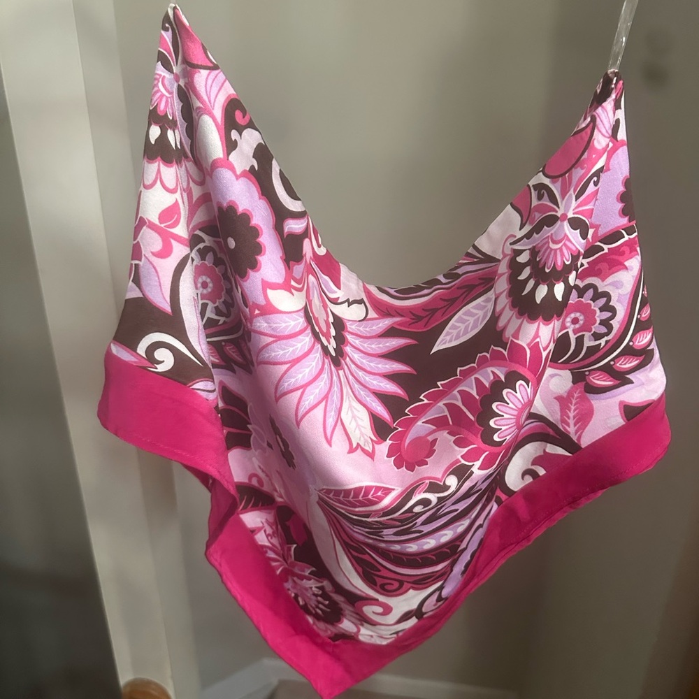 Magenta Floral Bandeau Top